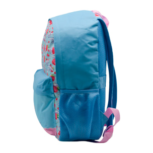 Zaino Americano Cinnamoroll adattabile al carrello. Schiena imbottita e compartimento per laptop.