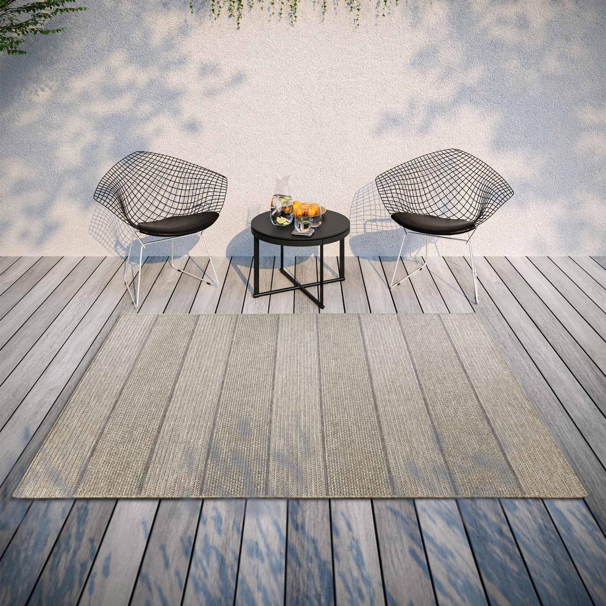 Tapis exterieur motif simple, structure robuste, idéal extérieur