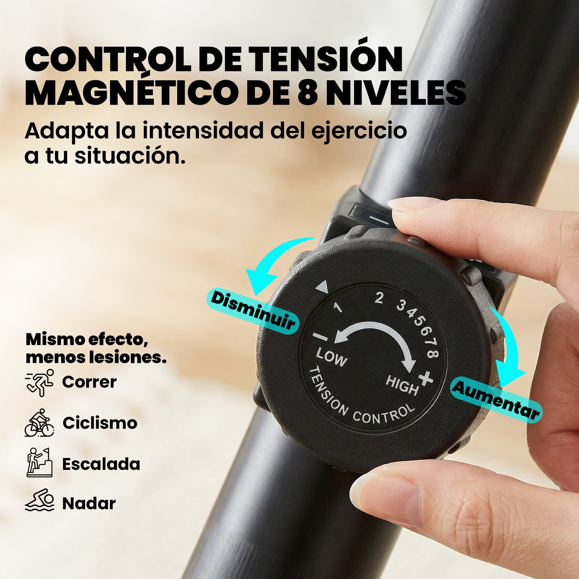 Bicicleta Estática con Respaldo, 8 Niveles Resistencia Magnética, Bicicleta Estática para Casa, con Volante, Asiento Ajustable, Monitor LCD, Pulsómetro, Soporte de Teléfono y Ruedas, Rojo