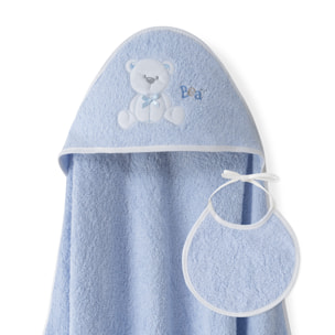 Set Capa de Baño Oso Lazo con Babero