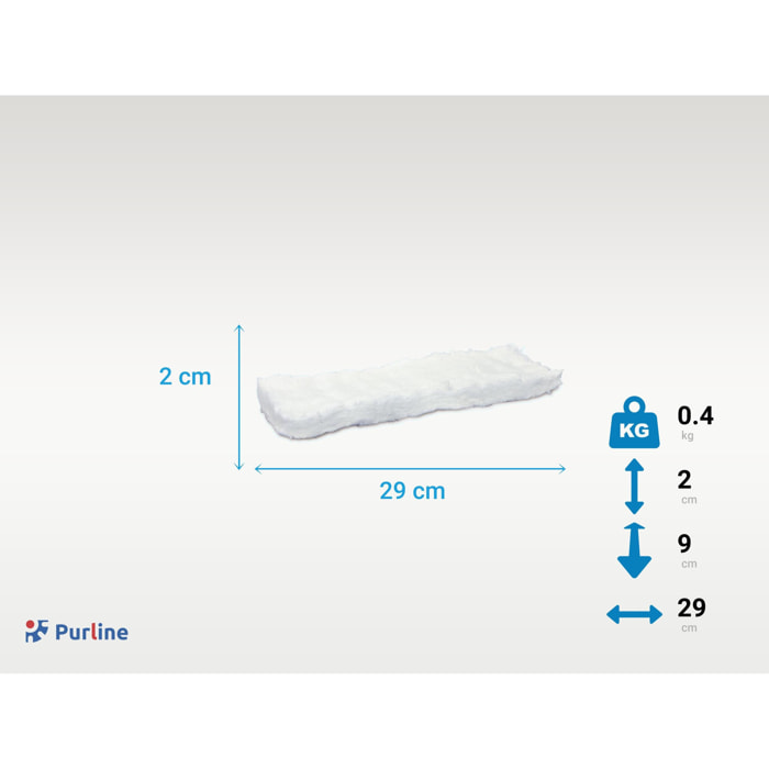 Spugna In Fibra Ceramica 29x9cm per Bio Camini