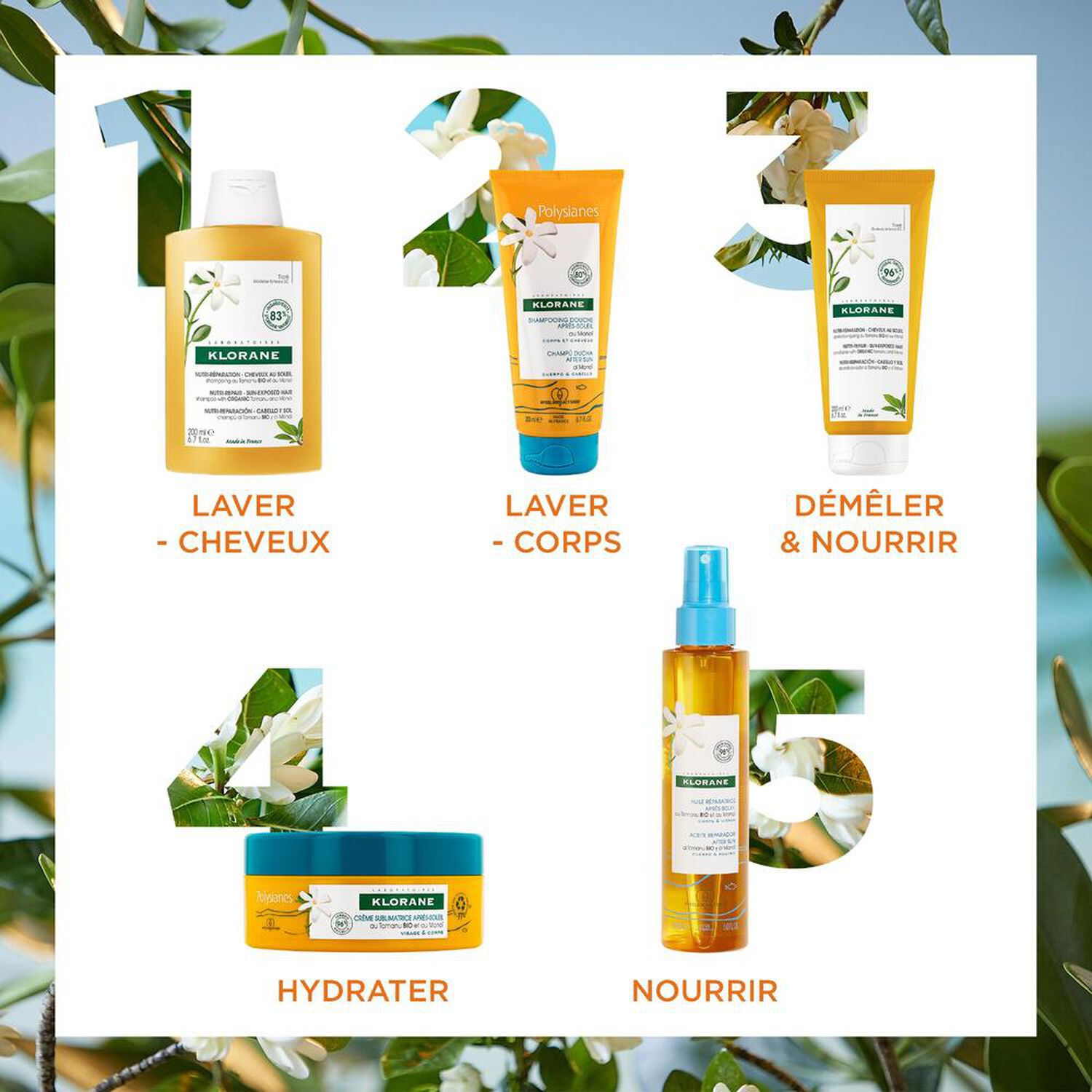 Monoi et Tamanu Bio - Huile Réparatrice Après-Soleil - 150 ml