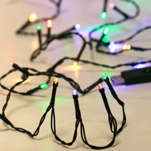 --LUCES MICRO 140L LED COLOR CON USB CABLE VERDE INTERIOR 11.15M (24)