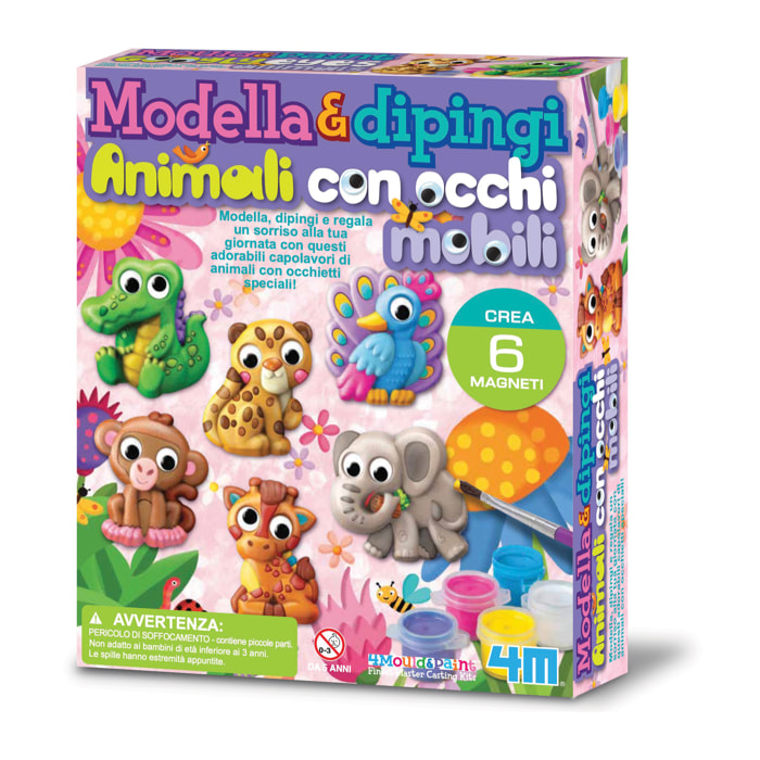 Modella & Dipingi Animali con Occhi Mobili