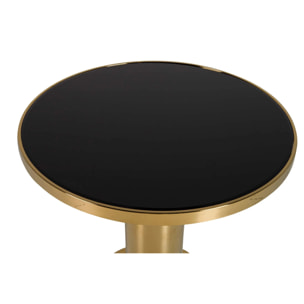 Mesa Comedor Acero Inoxidable Dorado 80x80x75 Cm