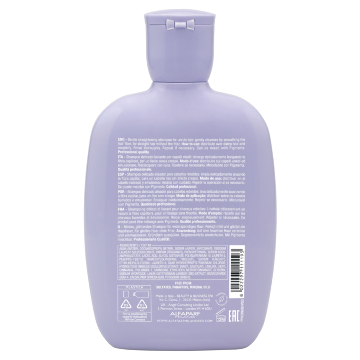 ALFAPARF MILANO Semi Di Lino Smoothing Low Shampoo 250ml