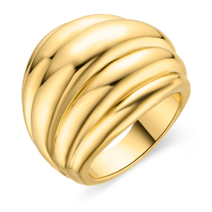 Anillo acabado en oro amarillo de 18k