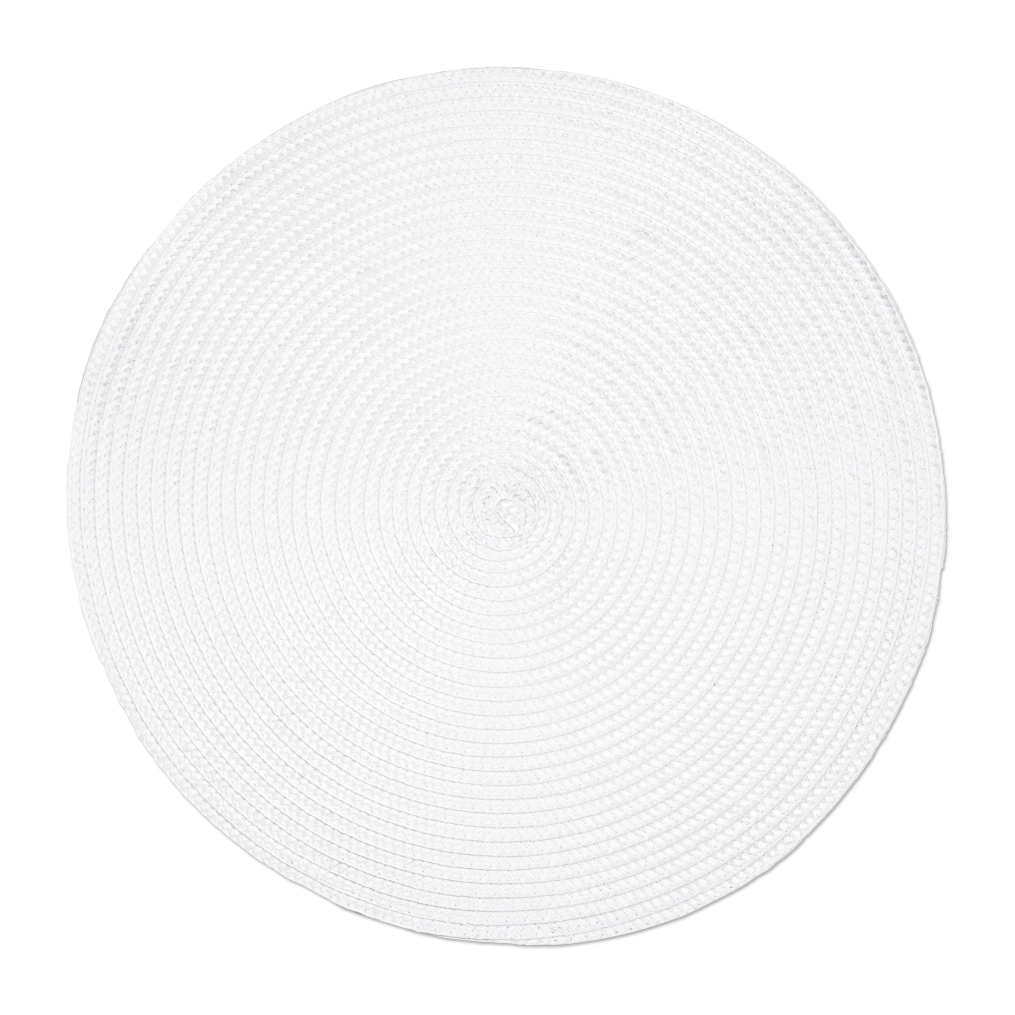Set de 6 sets de table ronds Excelsa – Round, Polypropylène Blanc