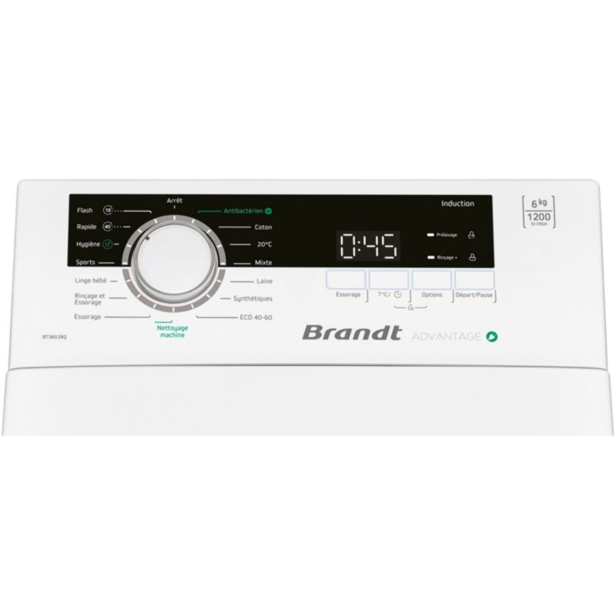 Lave linge top BRANDT BT36028Q
