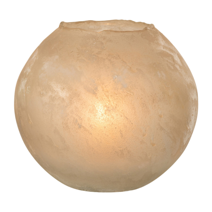 J-Line vase Soda Rond - verre - or - large - Ø 25 cm