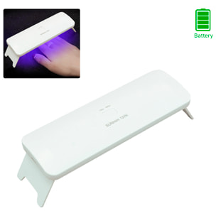 Lampada asciuga unghie UV ultravioletta con batteria incorporata. Per smalti speciali tipo semipermanente, acrilici, ecc.