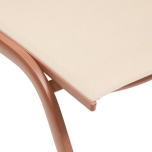 Transat Bonao beige lin/acajou