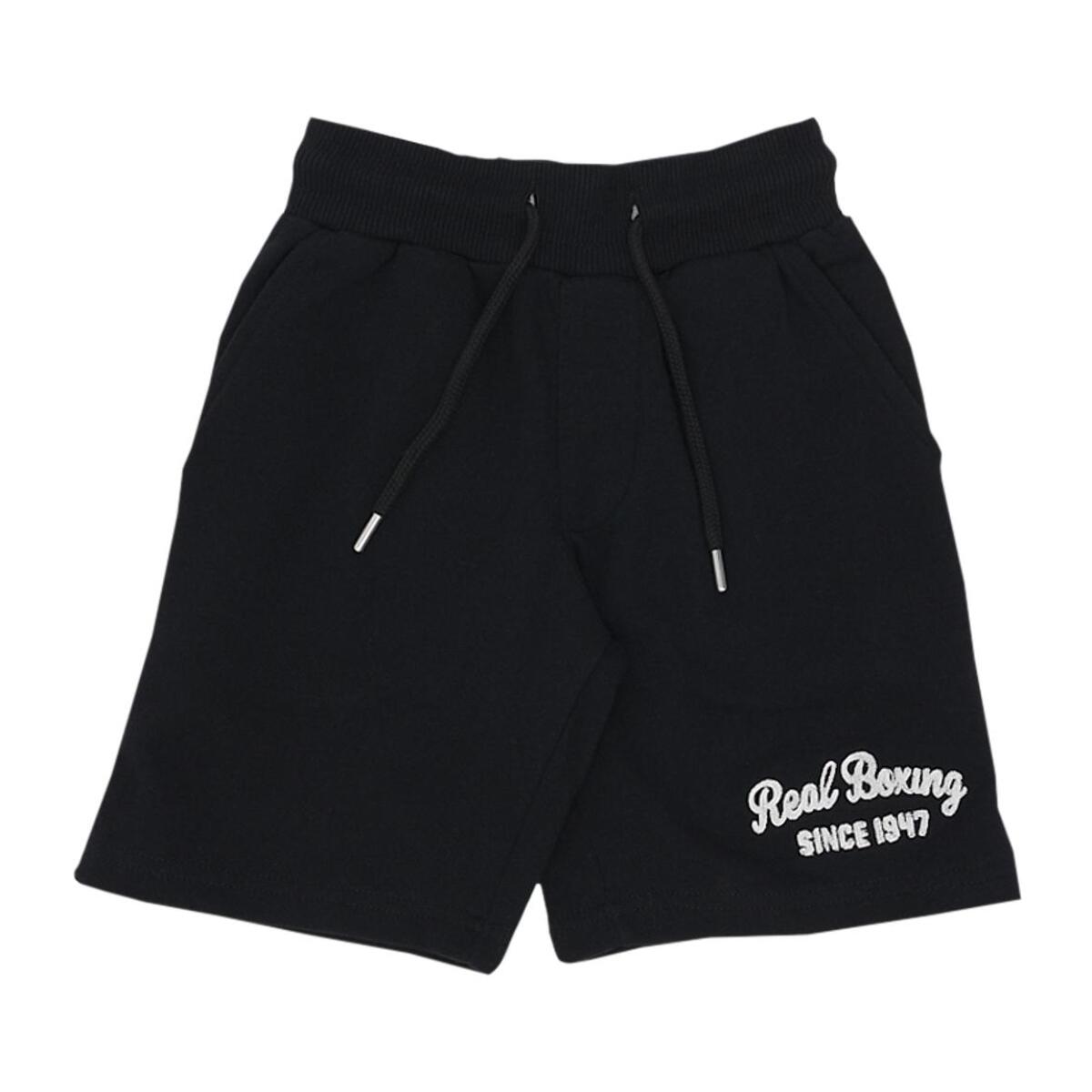 Pantalón corto de algodón infantil Leone Real Boxing