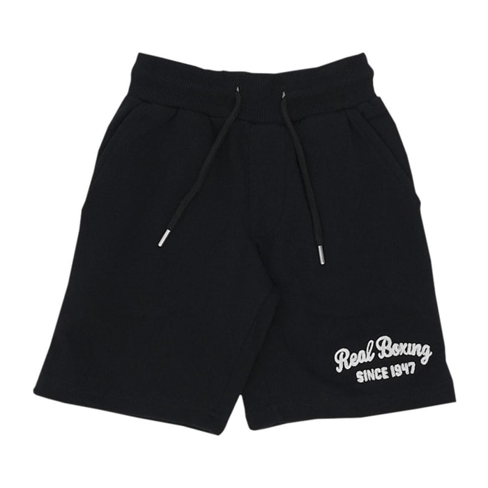 Pantalón corto de algodón infantil Leone Real Boxing