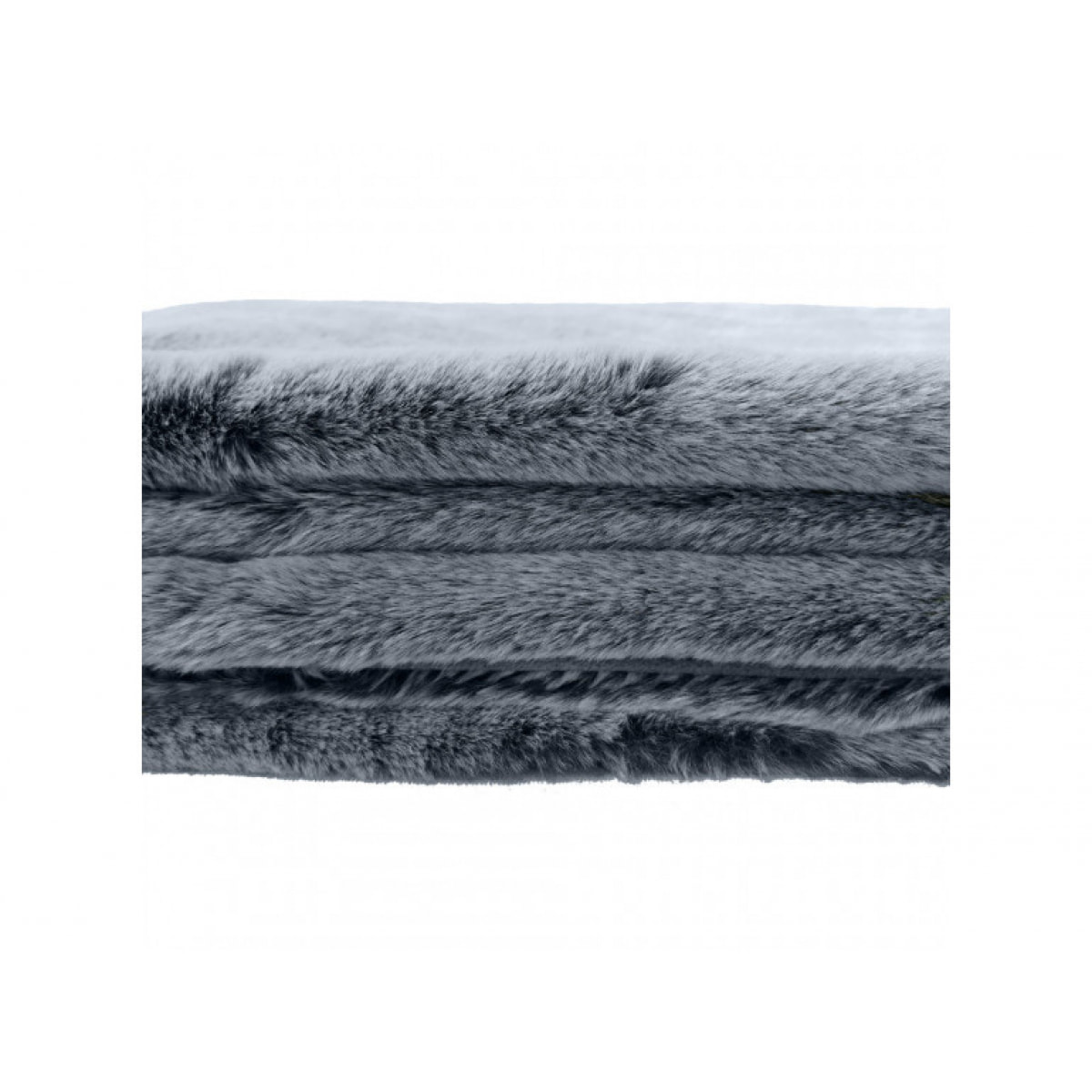 Plaid 130x170 cm doux polaire gris givré - WOOLY