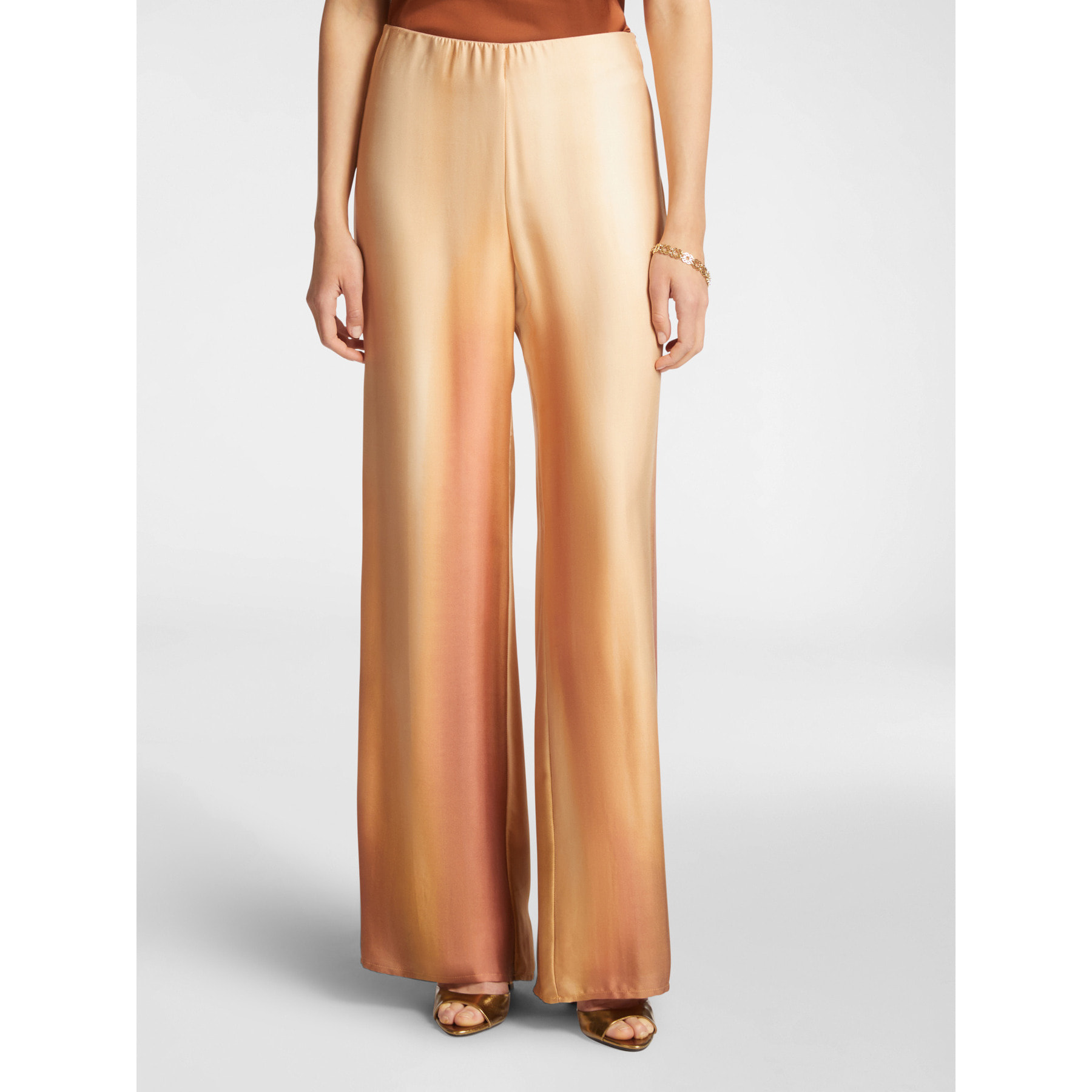 Elena Mirò - Pantaloni eleganti stampati - Beige