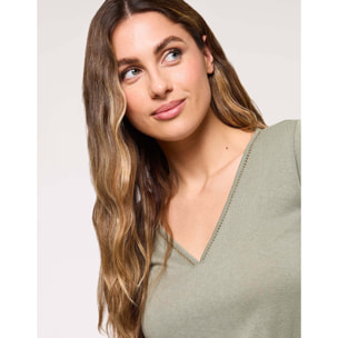 Camiseta Manga Corta Caqui - Kipar