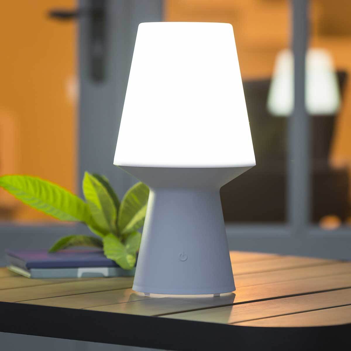 Lampes à poser d'extérieur "Wiza" - blanc - H32 - 5 cm