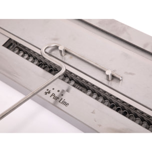 Bloc de combustion de taille moyenne avec fibre céramique et régulateur de flamme