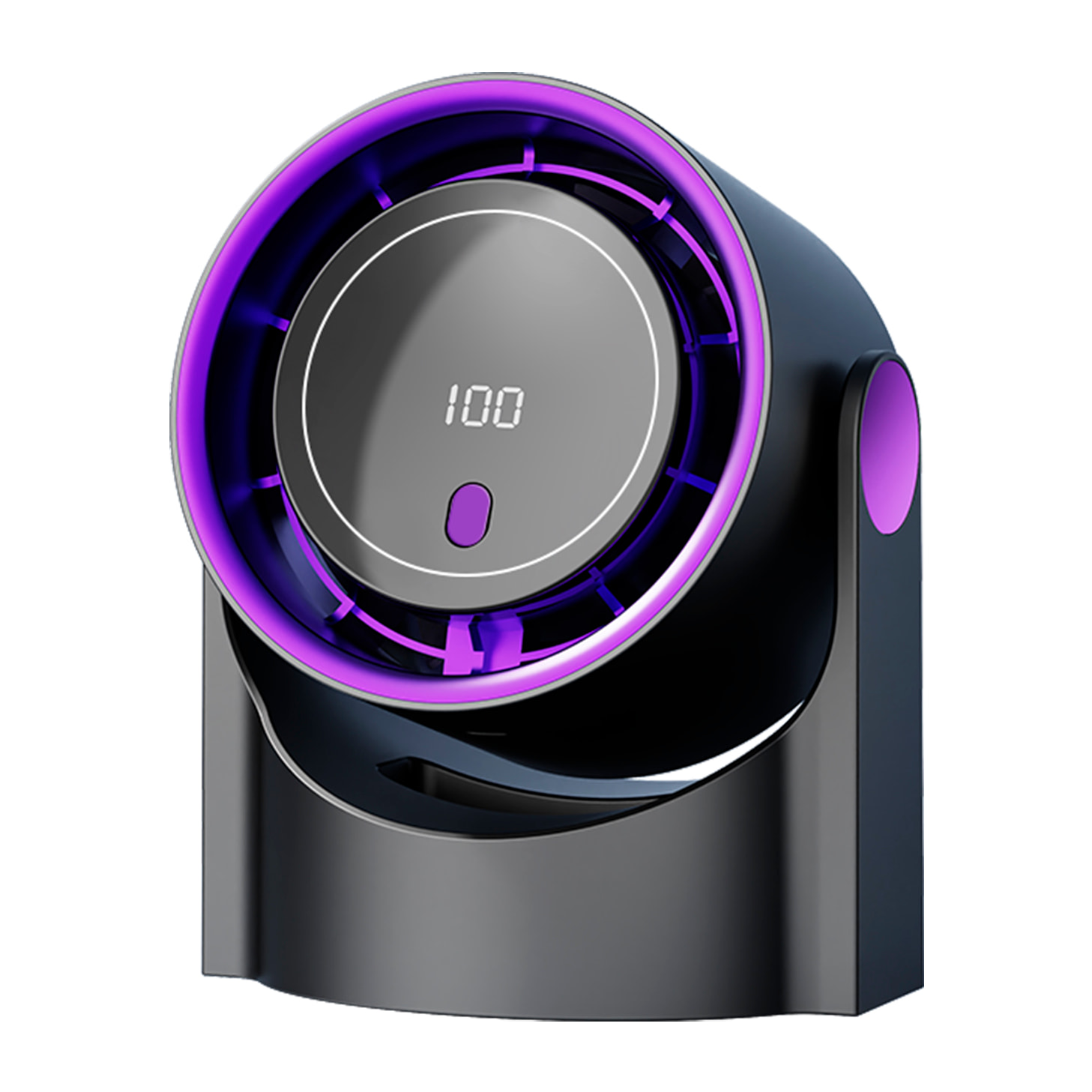 Ventilador de sobremesa con 5 velocidades y pantalla LCD.