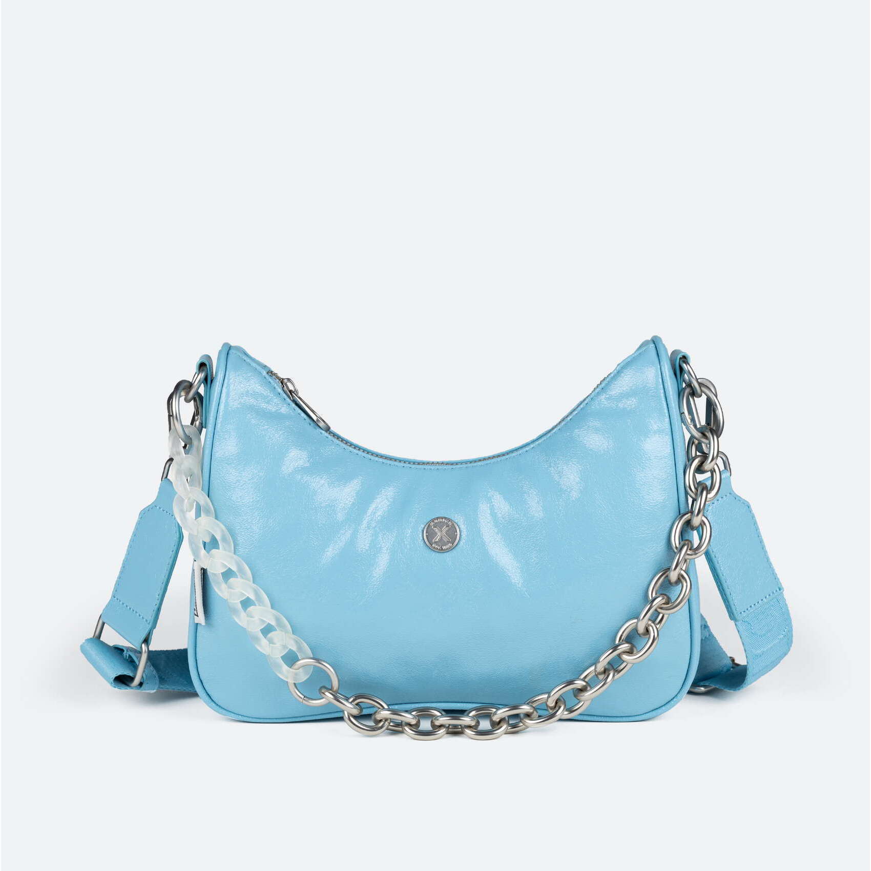 BOLSO SPLASH CROSSBODY BAGUETTE LIGHT BLUE