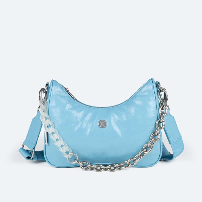 SPLASH CROSSBODY BAGUETTE LIGHT BLUE