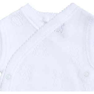 Body cruzado bebé tirantes calado ositos