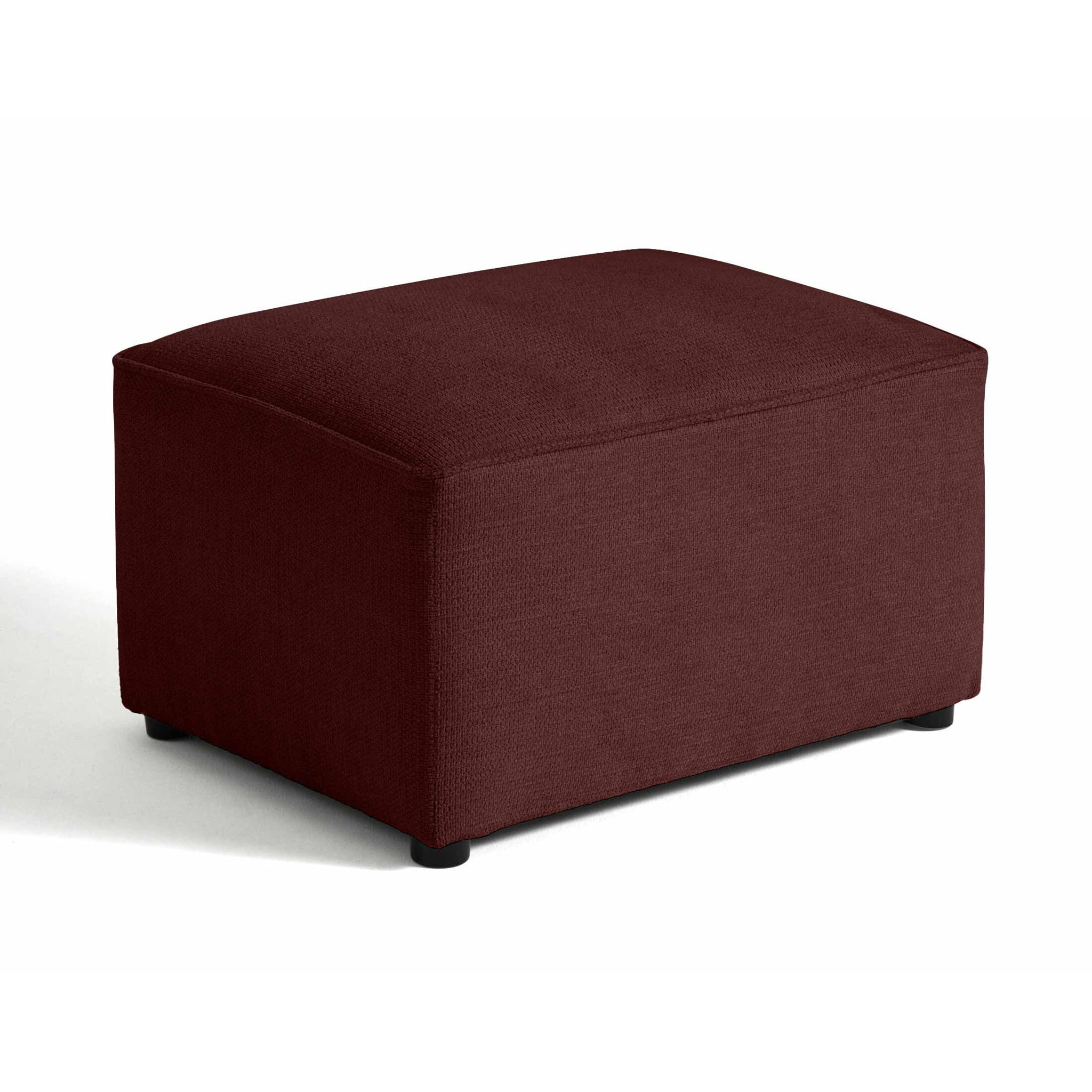 Canopy - pouf - en tissu texturé - Prune