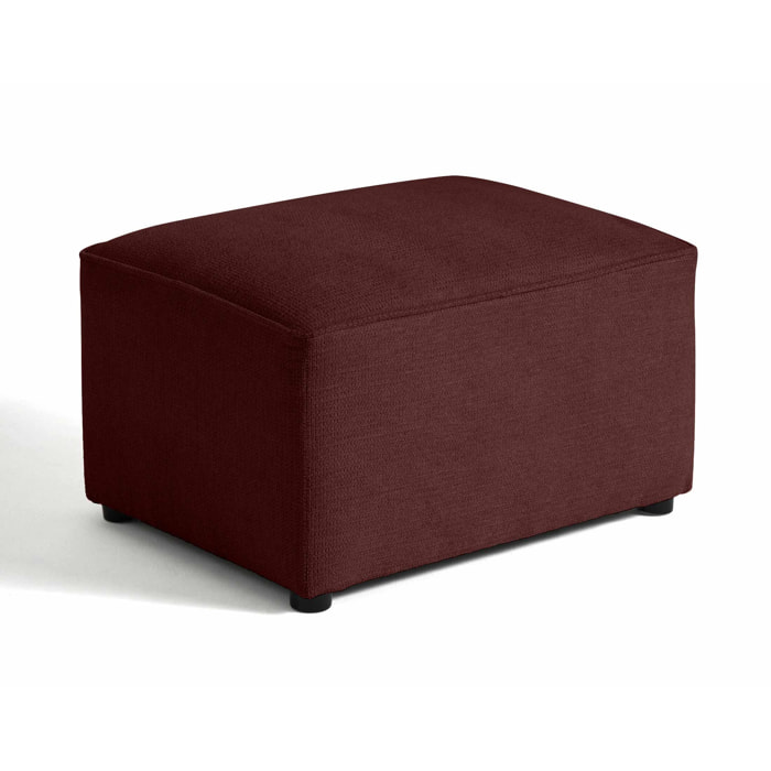 Canopy - pouf - en tissu texturé - Prune