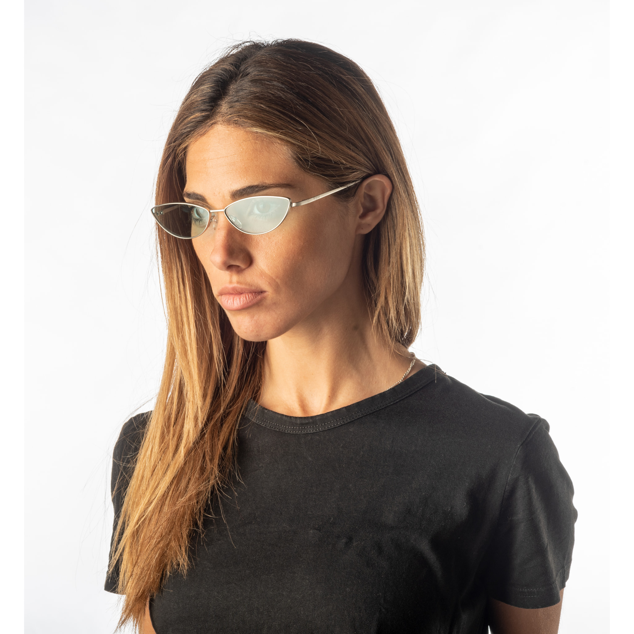 Gafas de sol OCEAN LIVERPOOL - Plateado mate / Transparente color menta