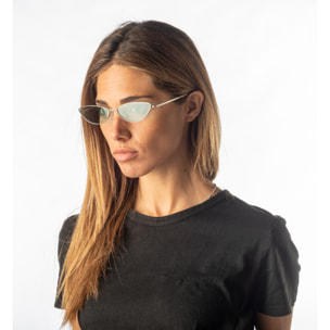 Gafas de sol OCEAN LIVERPOOL - Plateado mate / Transparente color menta