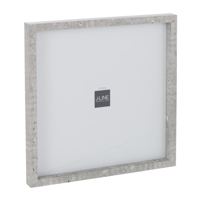 J-Line cadre photo Rectangle - bois - gris clair - 25 x 25 cm