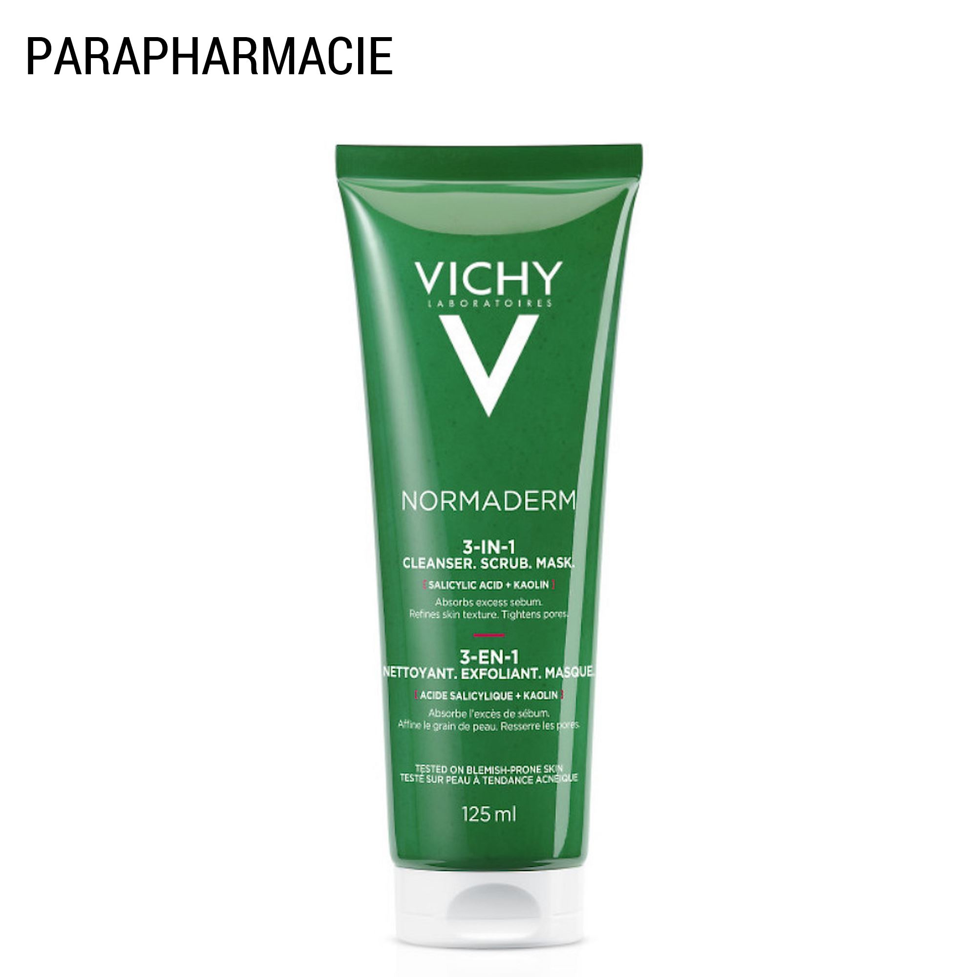 Normaderm 3 en 1  - Nettoyant, Démaquillant et Masque 125 ml