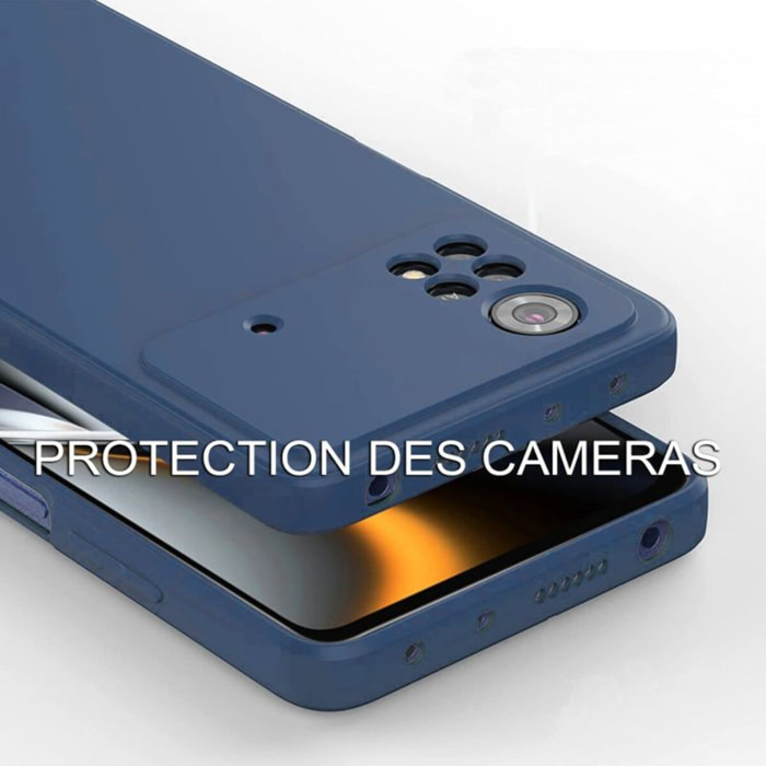 Coque IBROZ Xiaomi Poco M4 Pro 4G Silicone Bleu