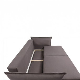 Canapé Tissu Droit Convertible Verduro - 3 Places