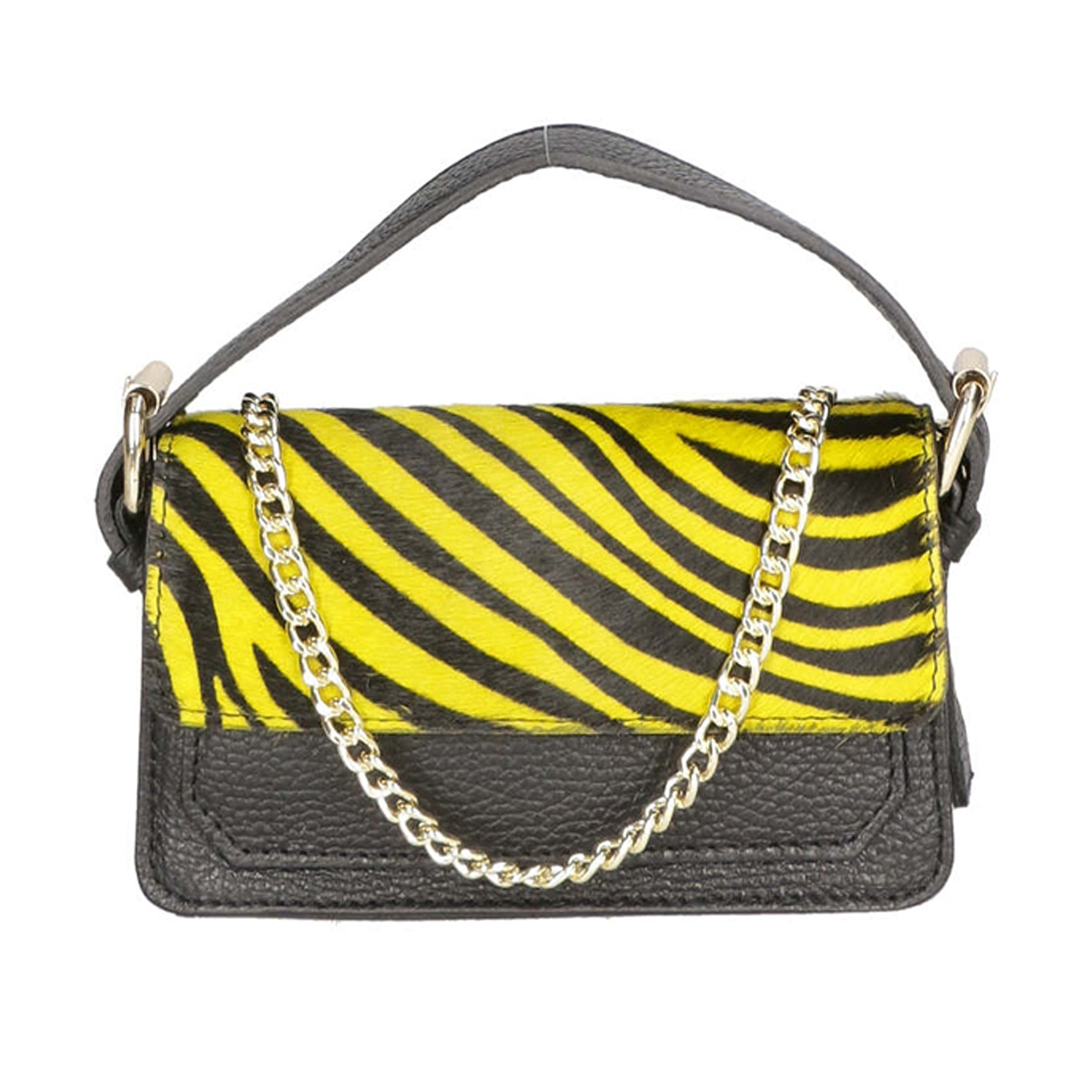 Borsa a mano da donna - Modello Aleide - Vera pelle - 18.0 x 11.0 x 6.5 cm