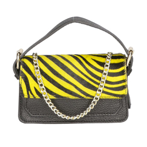 Borsa a mano da donna - Modello Aleide - Vera pelle - 18.0 x 11.0 x 6.5 cm