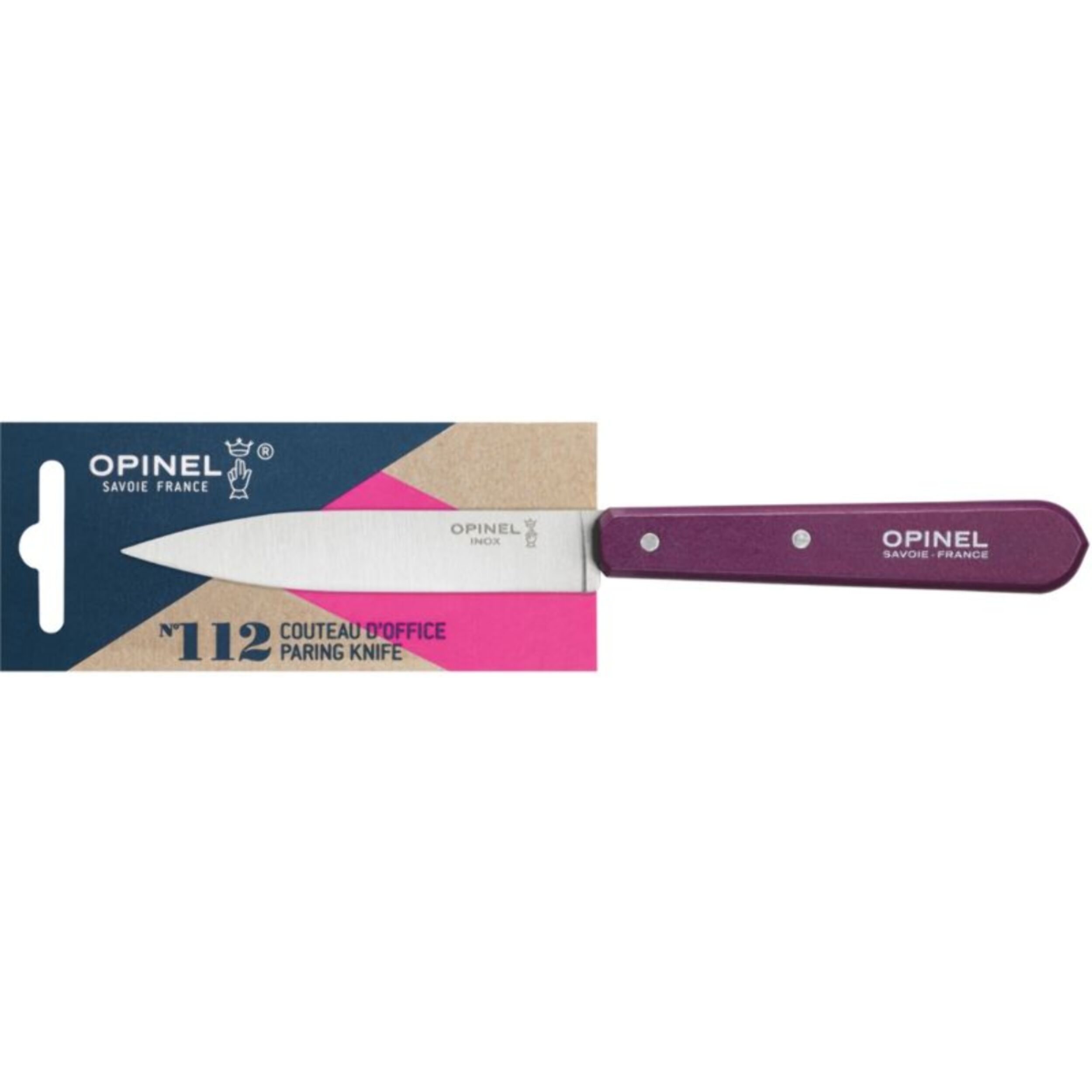 Couteau d'office OPINEL no112 aubergine