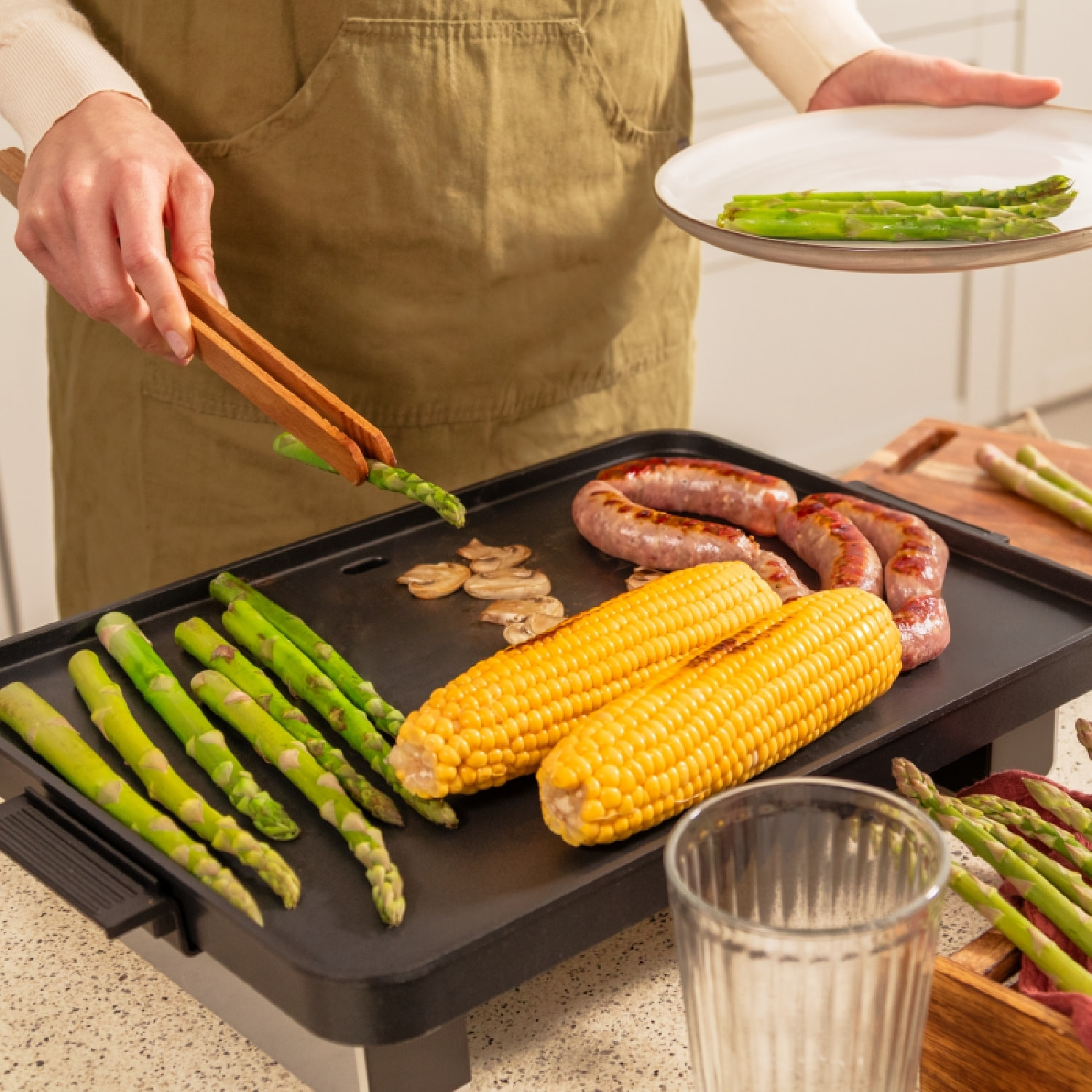 Cecotec Plancha de Asar Eléctrica Magnet 1800. Plancha de Cocina Grill con 1800W