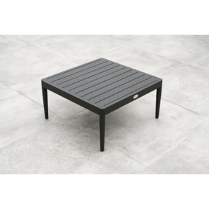 ANKARA - Salon de jardin d'angle 4 places en aluminium