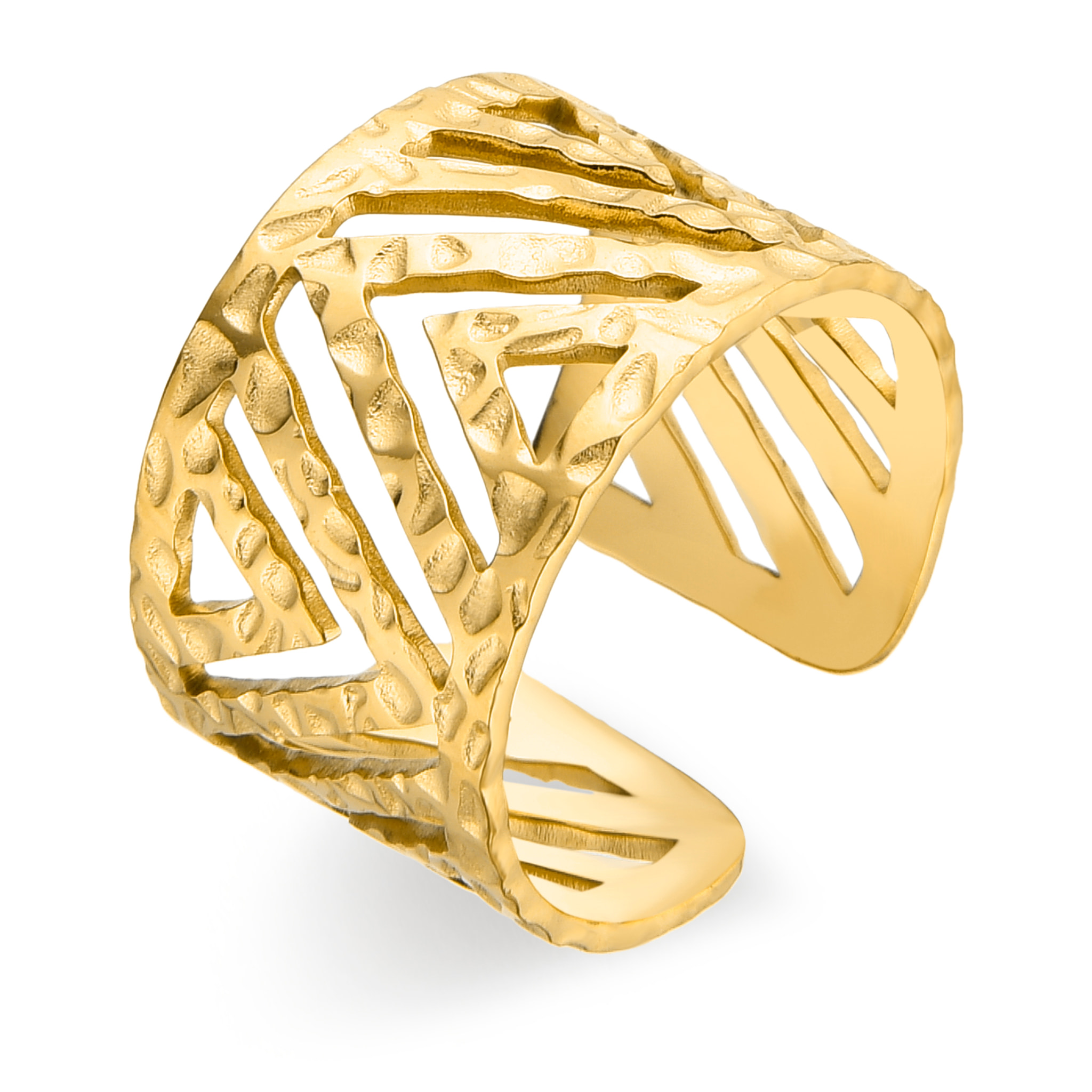 Anillo LUX BY LUX acabado oro 18k