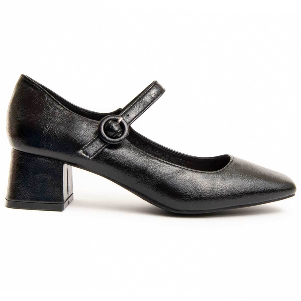 Zapato De Tacón - Negro - Altura: 5 Cm