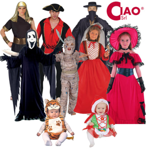 Costume Travestimento Halloween Carnevale Streghetta Tutina Ciao Baby Bambino