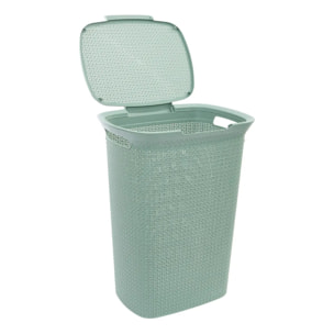 Corbeille 57L Scandinave Vert