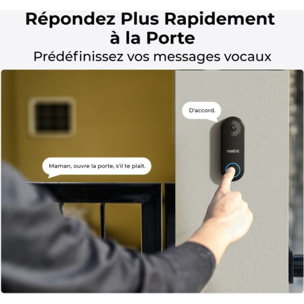 Sonnette connectée REOLINK D340W Noir