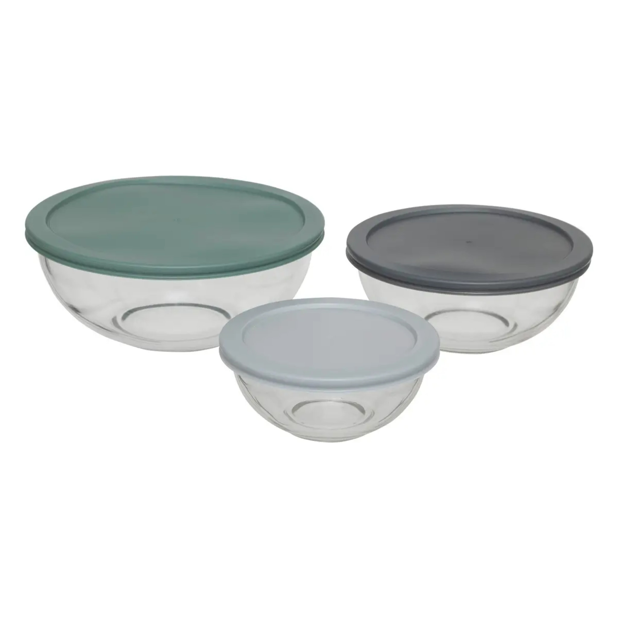 Set de 3 boîtes de conservation en verre