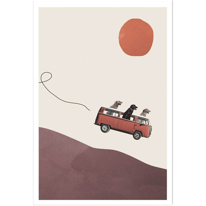 Affiche enfant aventurier Affiche seule