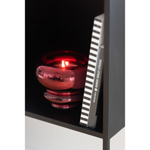 J-Line photophore/vase Julia - verre - rouge foncé - Ø 15.5 cm