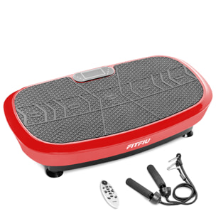 Plataforma vibratoria oscilante 3D FITFIU 1000w rojo 180 velocidades