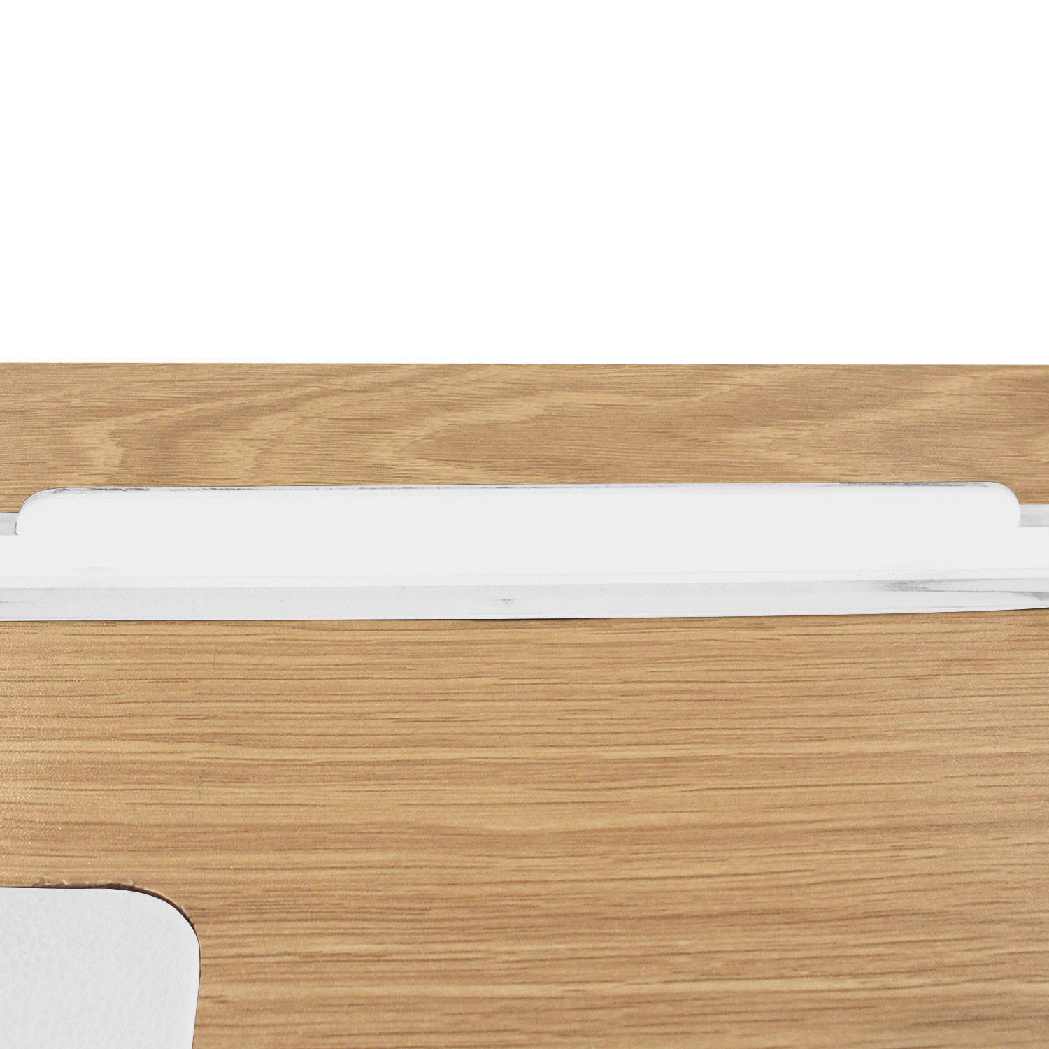 Bureau En Bois Et Metal Blanc